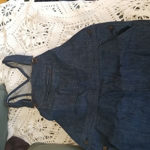 Patagonia denim overalls size L NWOT